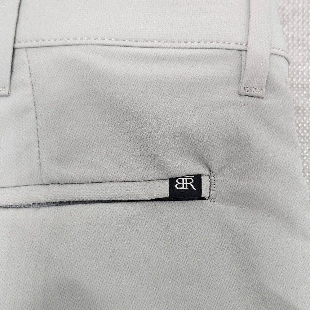 Banana Republic Core Temp Mens Pants 38x30 Light Gray Performance Chino Slim Fit